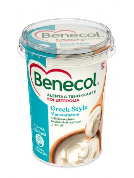 Йогурт в греческом стиле без вкусовых добавок Benecol 450 г для снижения уровня холестерина