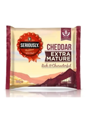 Выдержанный сыр Чеддер Extra mature cheddar cheese 200г