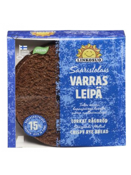 Сушеный ржаной хлеб с солодом Linkosuo Varrasleipä Saaristolais 480г