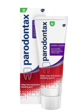 Зубная паста Parodontax Ultra Clean для ежедневного ухода за кровоточивостью десен 75 мл