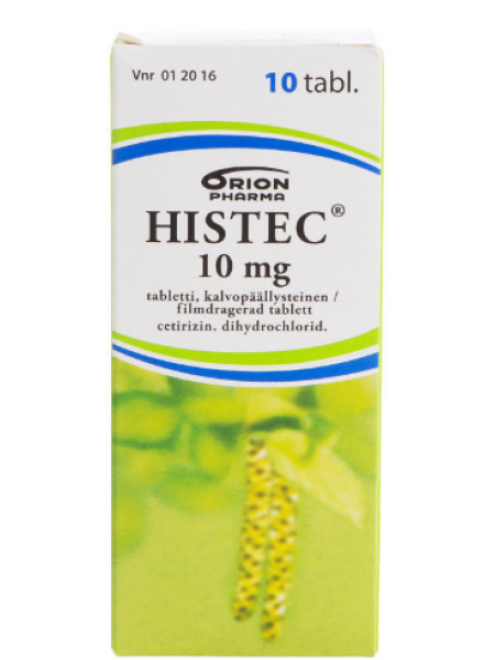 Противоаллергический препарат HISTEC 10 мг 10 таб