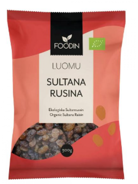 Изюм органический Foodin Sultana 300г в пакете