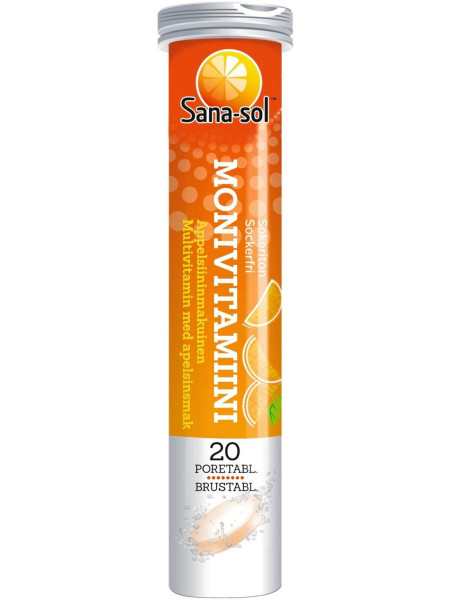 Витамины Sana-sol Monivitamiini appelsiininmakuinen  20 шт апельсин