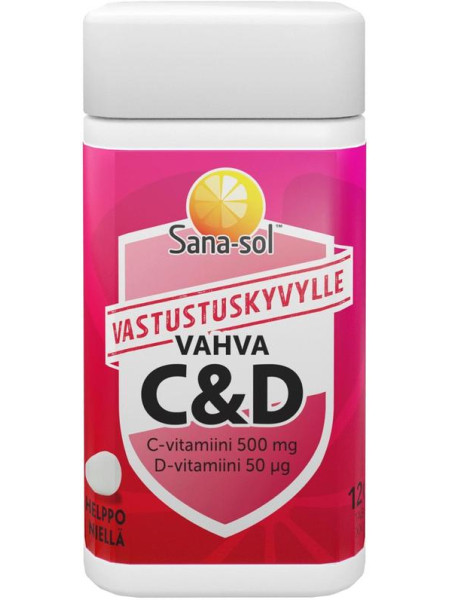 Пищевая добавка Sana-sol strong с витаминами С и D 120 таблеток / 94 г