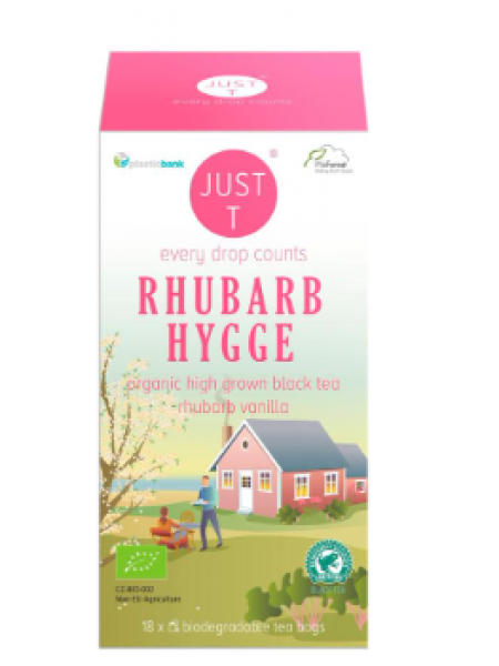 Черный чай органический Rhubarb hygge 18x1,75г ревень-ваниль