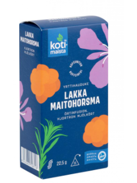 Молочный чай с морошкой Kotimaista Lakka-maitohorsmahauduke 22,5г в пакетиках