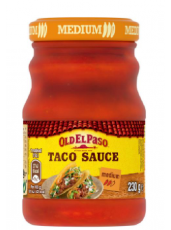 Соус тако Old El Paso Medium Taco Sauce 230г в стекле