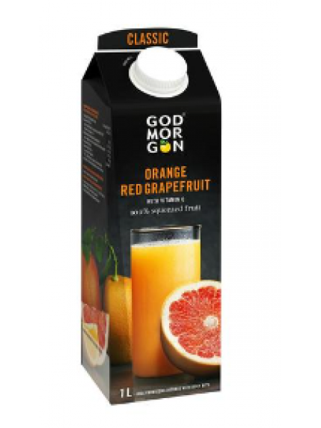 Сок из красного апельсина и грейпфрута God Morgon Classic 100% 1 л