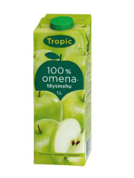 Сок яблочный Tropic Omenatäysmehu 100% 1л