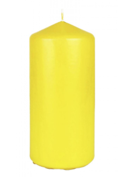 Свеча стеариновая Duni 15x7см 62ч горения цвет жёлтый