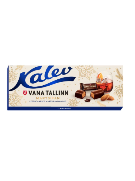 Коробка конфет с марципаном Kalev Vana Tallinn martsipanikommid 300г