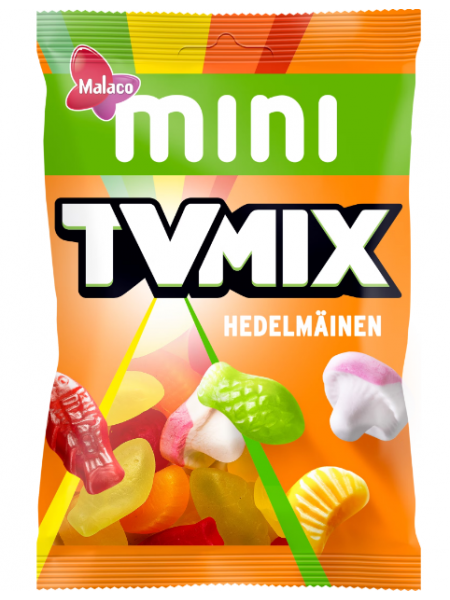 Жевательные конфеты MINI TV Mix Hedelmäinen 110г фруктовый микс