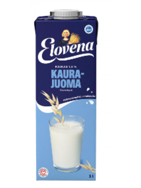 Овсяное молоко без глютена Elovena kaurajuoma 1,5% 1л