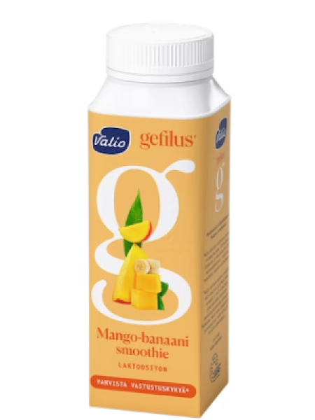 Йогурт Valio Gefilus Smoothie 2,5 дл манго- банан без лактозы