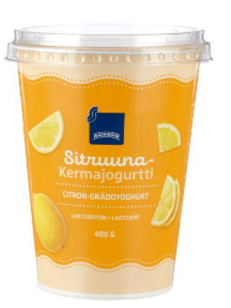 Йогурт сливочный с лимоном Rainbow sitruuna-kermajogurtti 400г
