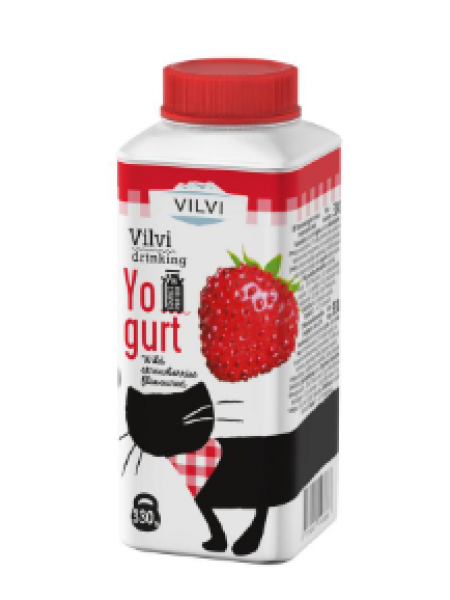 Йогуртовый напиток со вкусом лесной земляники Vilvi 2% жирности 330г 