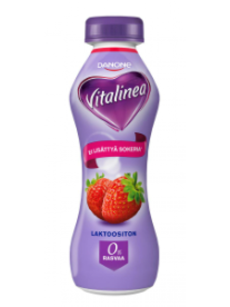 Йогурт питьевой клубничный Danone Vitalinea 310г без лактозы