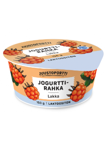 Творожный йогурт Juustoportti Jogurttirahka 150г с морошкой без лактозы