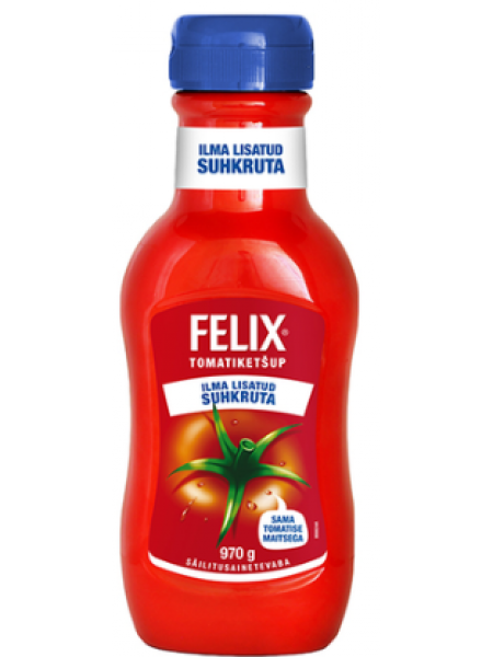 Кетчуп томатный Felix tomatiketšup ilma lisatud suhkruta 970г без добавления сахара