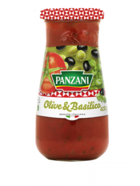 Соус для пасты PANZANI Pastakaste Oliivi-Basiiliku 400г оливки базилик
