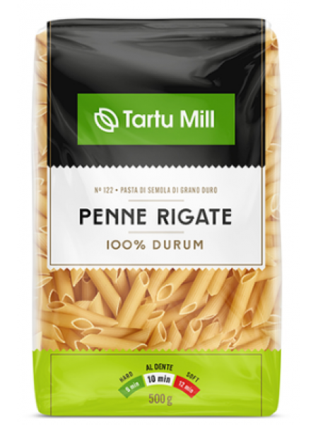 Паста из твердых сортов пшеницы TARTU MILL Penne 500г