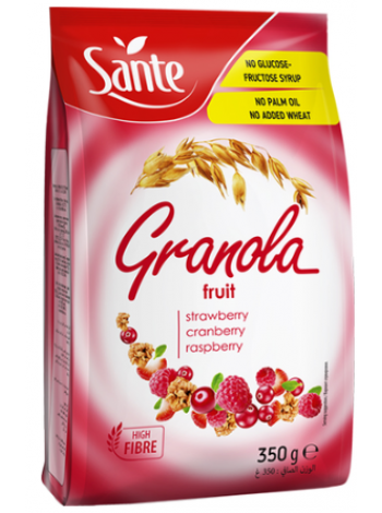 Хрустящие мюсли с красными ягодами SANTE Granola Premium 350г