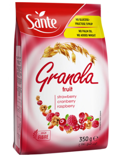 Хрустящие мюсли с красными ягодами SANTE Granola Premium 350г