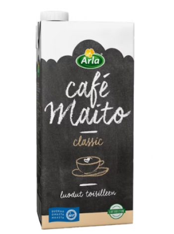 Безлактозное молоко для кофе Arla Cafe Maito UHT 1л