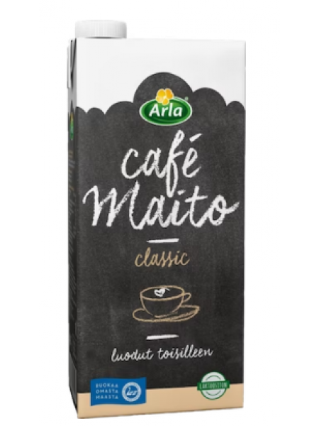 Безлактозное молоко для кофе Arla Cafe Maito UHT 1л