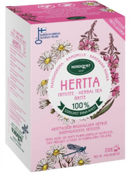 Чай травяной Nordqvist Hertta 20 x 1,2 г в пакетиках 