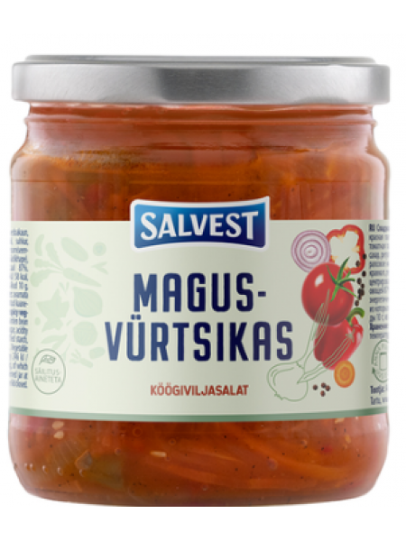 Сладко-острый овощной салат SALVEST Magus-vürtsikas köögiviljasalat 380г
