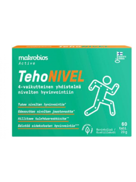 Пищевая добавка для здоровья суставов Makrobios Teho Nivel 60шт