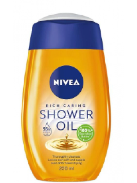Ухаживающий гель для душа с маслом Nivea Shower Oil 200мл