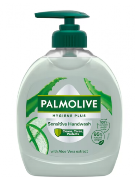 Жидкое мыло Palmolive Hygiene+ Sensitive 300мл с экстрактом алоэ вера 