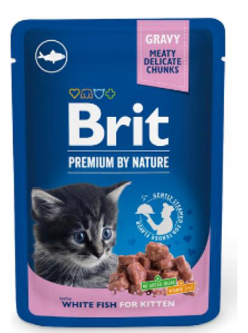 Белая рыба в соусе для котят Brit Premium by Nature 100 г
