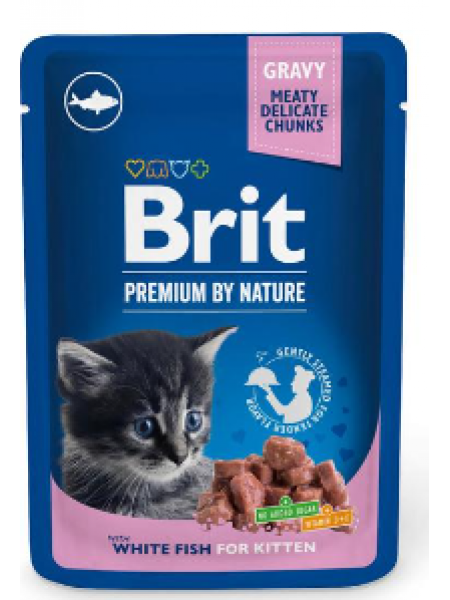 Белая рыба в соусе для котят Brit Premium by Nature 100 г