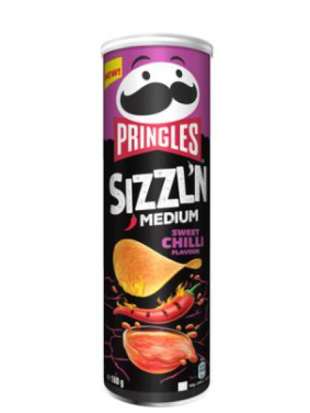 Чипсы PRINGLES SIZZL'N Sweet Chilli 180г сладкие со вкусом чили