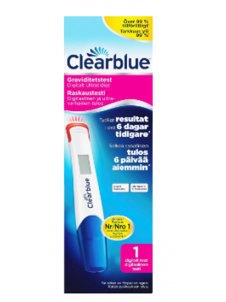 Тест на беременность Clearblue Digital Ultra Early raskaustesti 1шт
