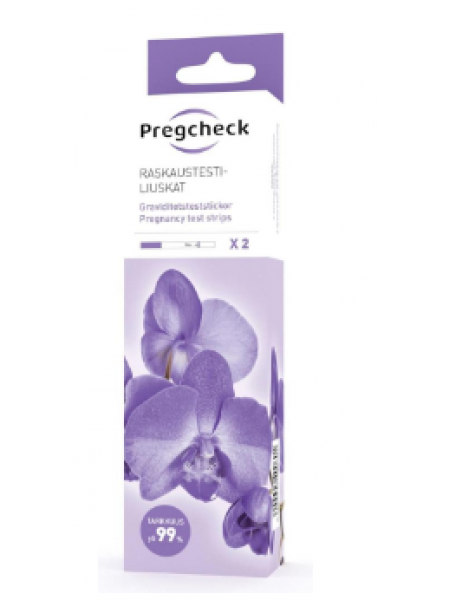 Тест-полоски на беременность Pregcheck 2 шт 