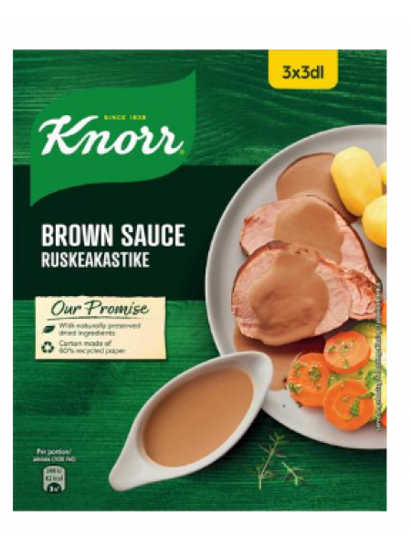 Ингредиенты для соуса к мясу Knorr Brown Sauсe Ruskeakastike 3x22г