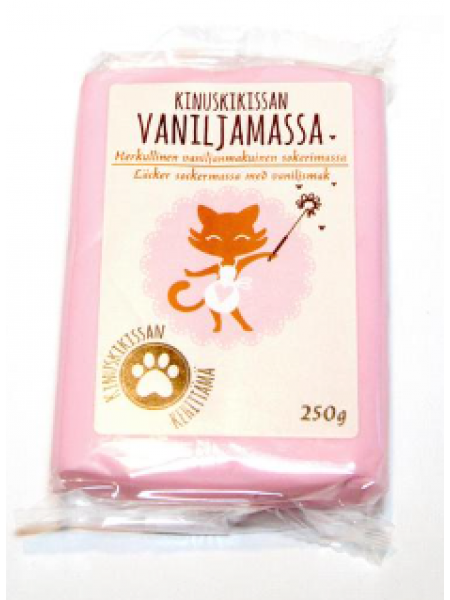 Сахарная паста Kinuskikissa VanilJamassa 250г розовая