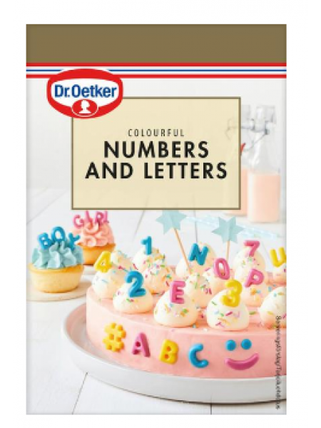 Красочные цифры и буквы Dr. Oetker Numbers & Letters 48г