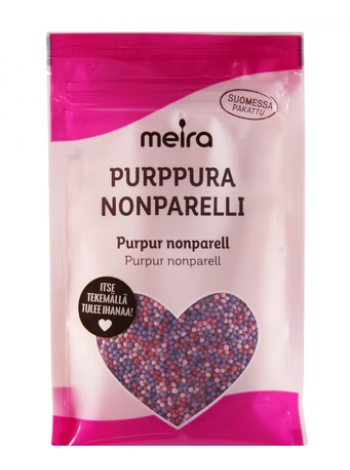 Украшение для торта и десертов Meira Purppura nonparelli 60г фиолетовые шарики