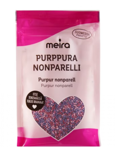 Украшение для торта и десертов Meira Purppura nonparelli 60г фиолетовые шарики
