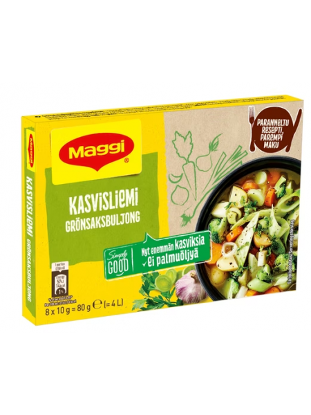 Овощной бульон в кубиках Maggi Kasvisliemi 8х10г