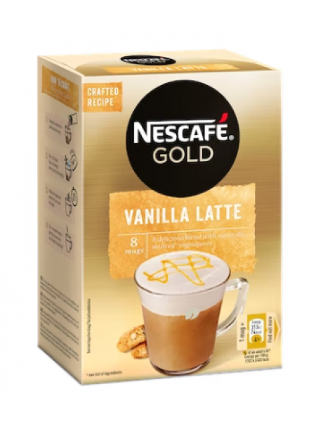 Растворимый кофе в пакетиках Nescafe Vanilla Latte 8шт/148г