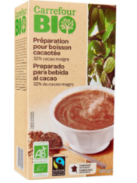 Какао-порошок Carrefour Bio органический 500 г