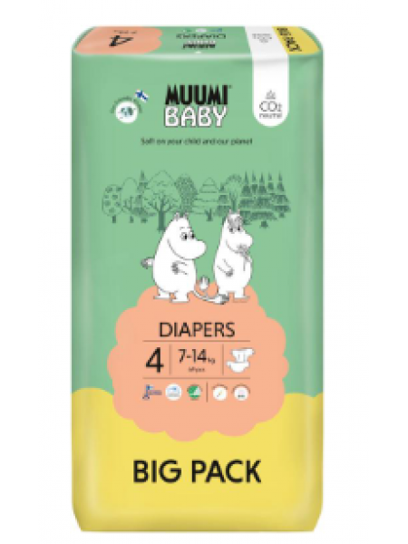 Подгузники Muumin Baby Tape Diaper 4  7–14 кг 69шт