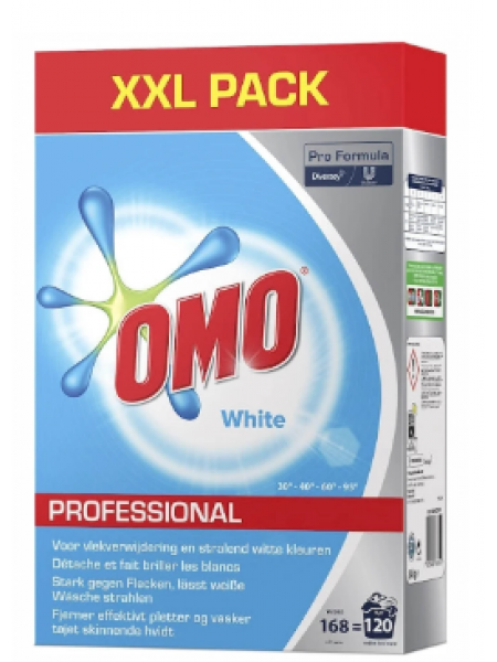 Стиральный порошок для белого белья Omo Professional White 120 стирок /8,4 кг 
