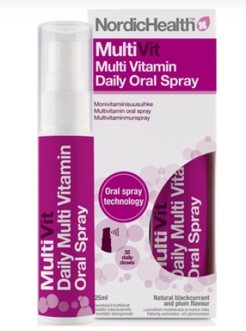 Мультивитаминный спрей для полости рта MULTIVIT NORDIC HEALTH 25мл